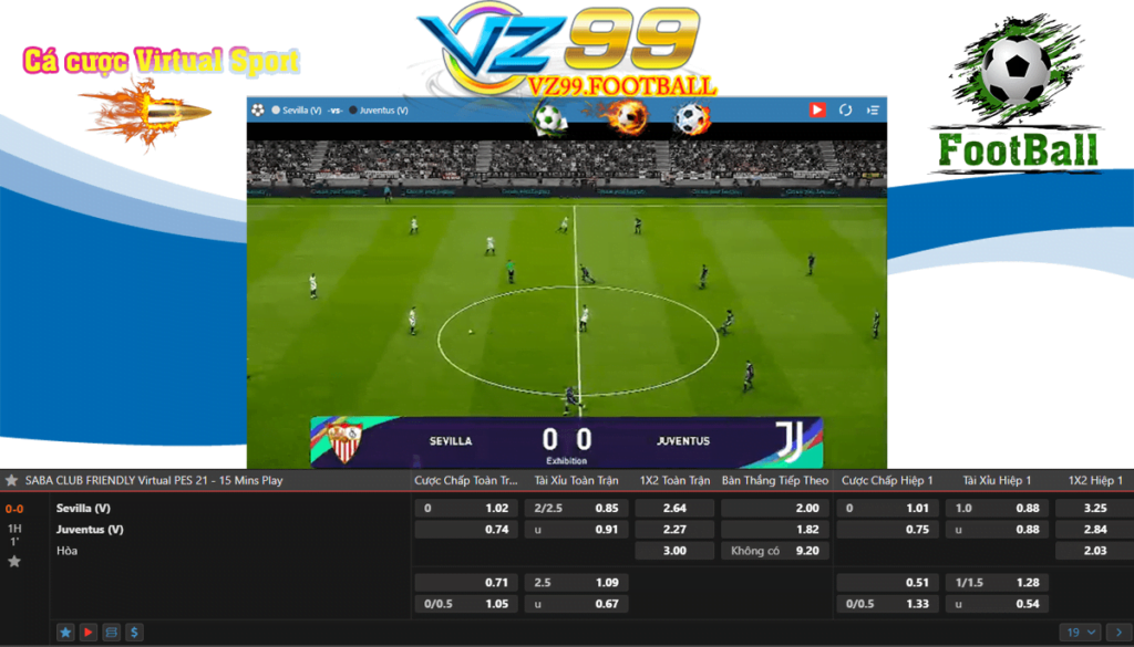 VZ99 - Sảnh Virtual Sport